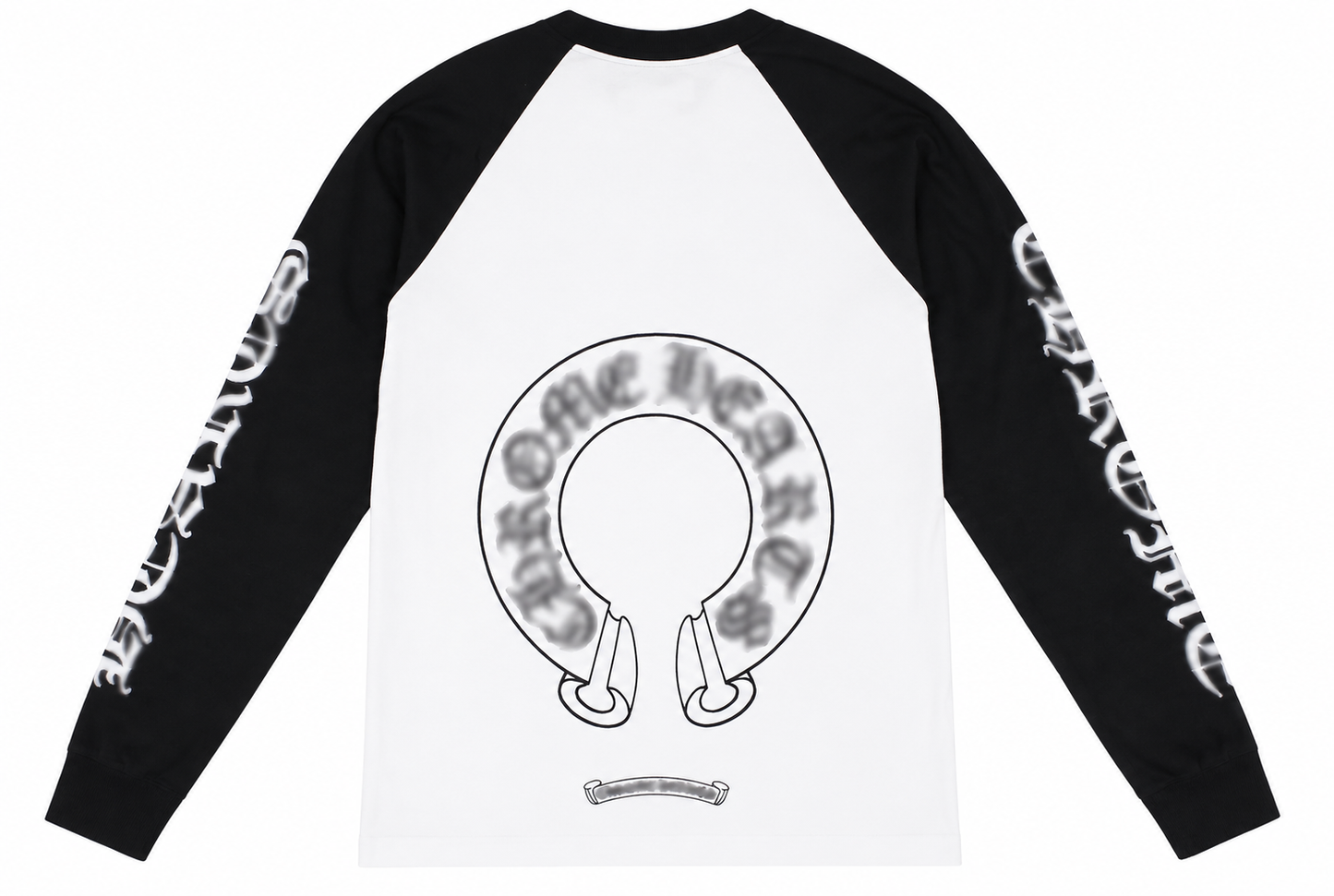 Black/White Horseshoe Long Sleeve