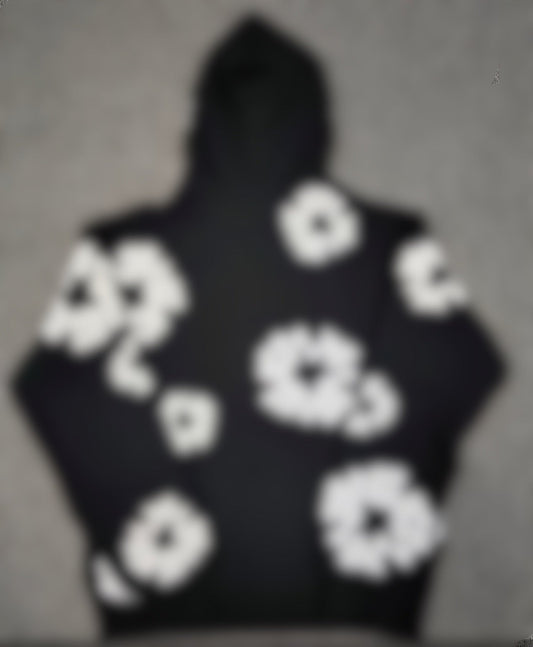 Denim Flower Hoodies